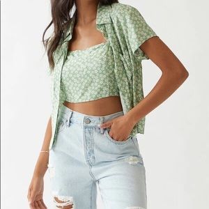 NWOT LA Hearts button up